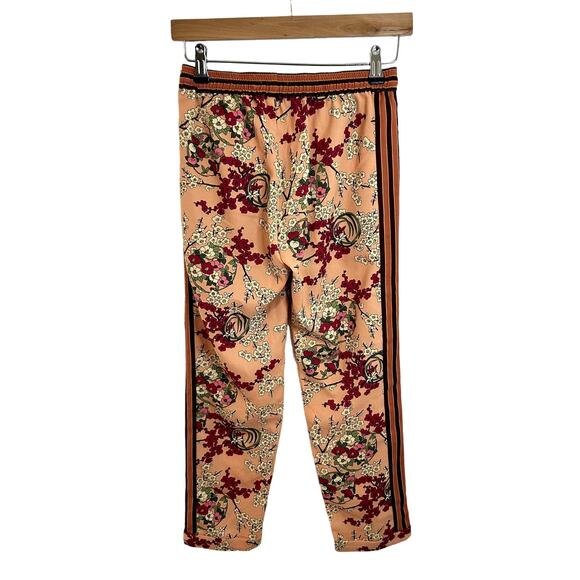 Scotch and Soda Floral Print Pants Cherry Blossom Kids Size 10 EU 40 Pink Red - Picture 2 of 8